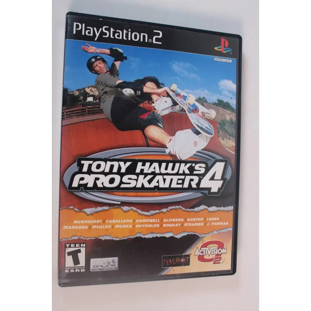 Tony Hawk's Pro Skater 4 (Sony PlayStation 2, 2002, PS2) Authentic, Complete